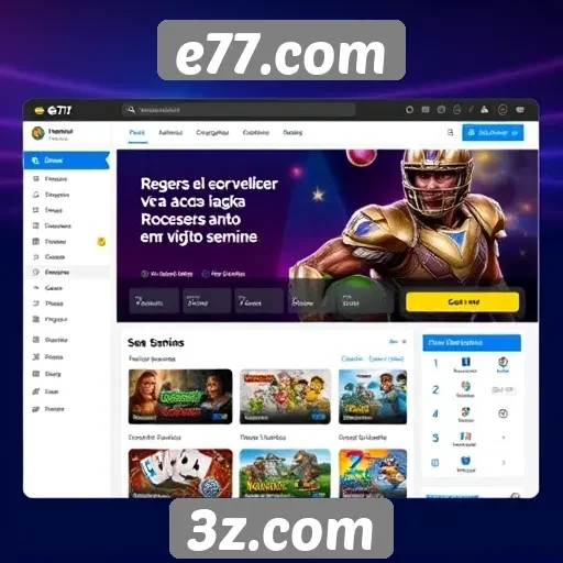 e77.com apresenta nova interface de usuário para jogadores