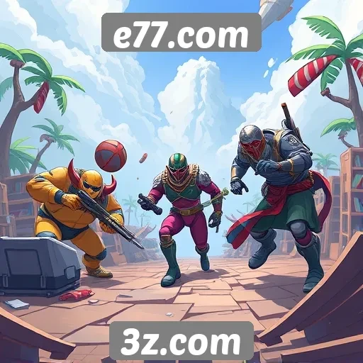 Principais jogos em destaque no site e77.com