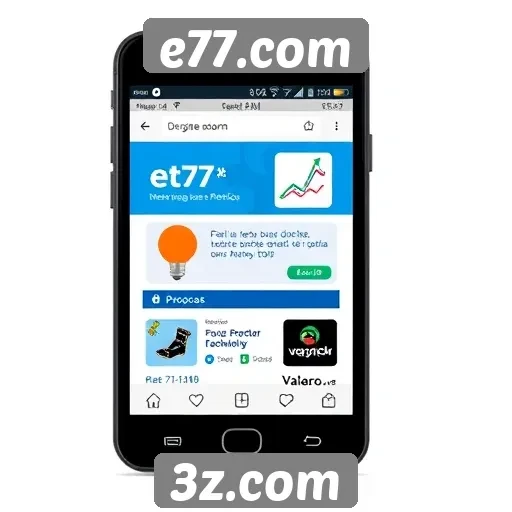 Experiência do usuário no e77.com em dispositivos móveis